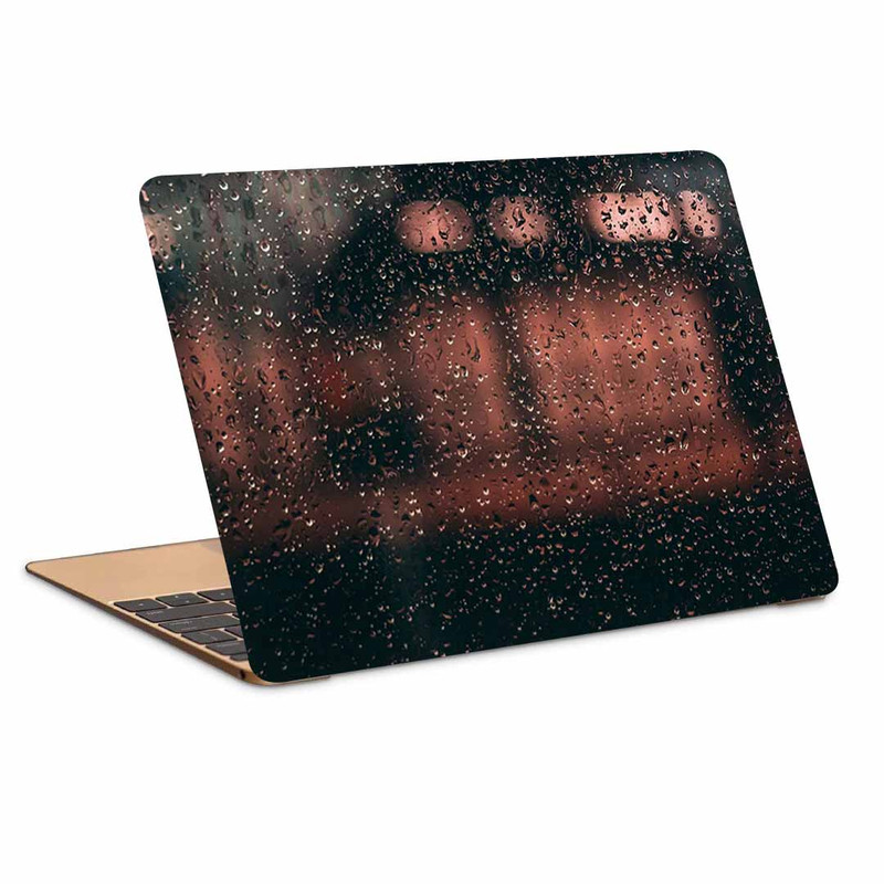 استیکر لپ تاپ طرح drops glass rainکد N-162مناسب برای لپ تاپ 15.6 اینچ
