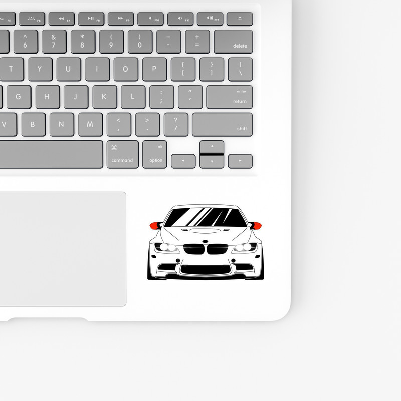 استیکر لپ تاپ و موبایل بووم طرح ماشین مدل BMW M3 کد ZX012