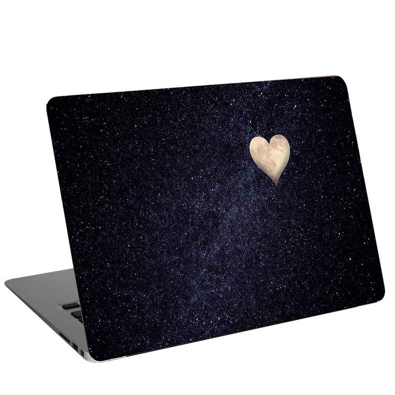 استیکر لپ تاپ طرح heart moon night sky کد cl-293 مناسب برای لپ تاپ 15.6 اینچ