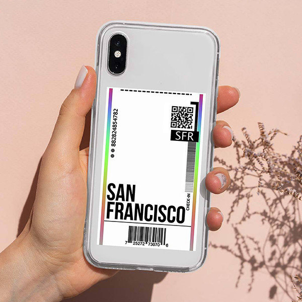 استیکر لپ تاپ مارکت میکس طرح تیکت سان فرانسیسکو San Francisco ticket کد 1121MMIX