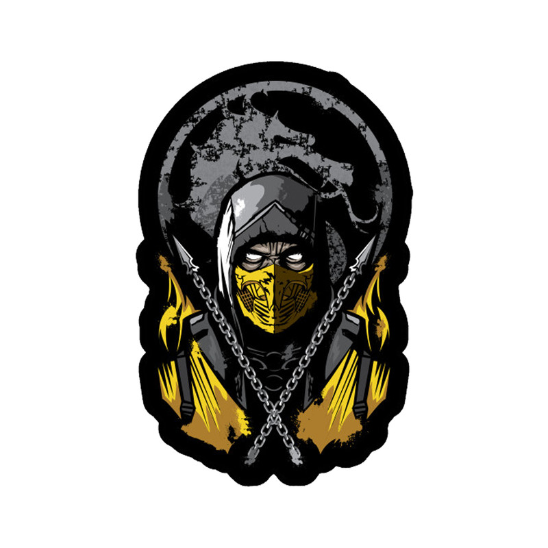 استیکر لپ تاپ طرح Sub Zero Mortal Combat کد STL1040