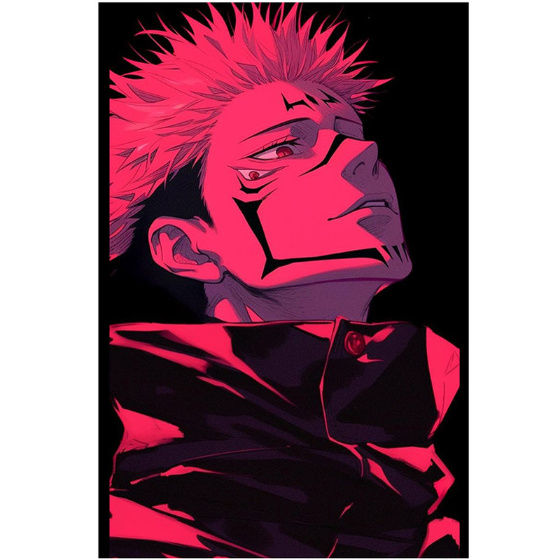 پوستر مدل انیمه جوجوتسو کایسن Jujutsu Kaisen طرح سوکونا Sukuna کد 989