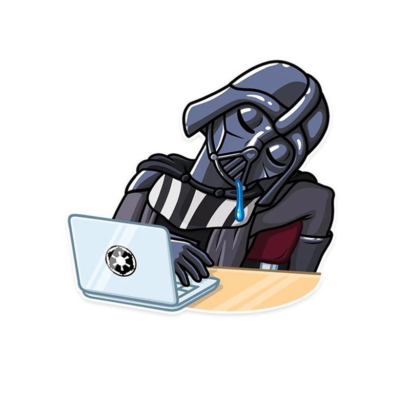 استیکر لپ تاپ و موبایل مدل سریال طرح دارث ویدر جنک ستارگان Darth Vader Star Wars کد 2970