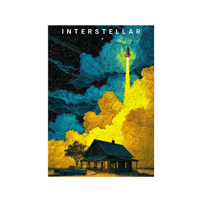 پوستر طرح فیلم میان ستاره ای مدل Interstellar 11081