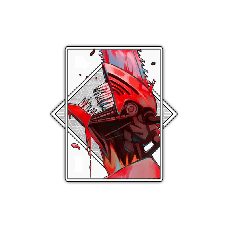 استیکر لپ تاپ و موبایل گوفی طرح انیمه چینسا من مدل Chainsaw man OP