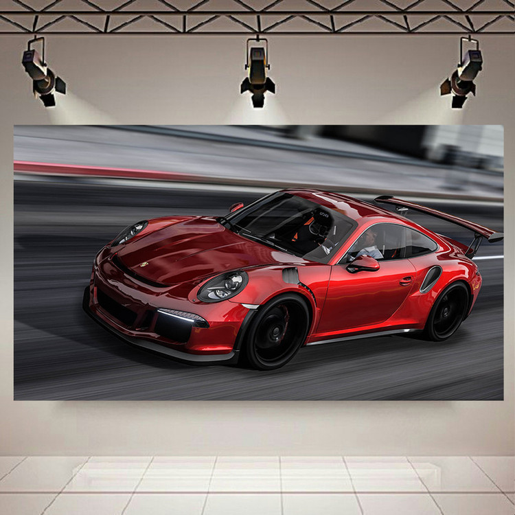 پوستر طرح ماشین پورشه مدل GT3RS-911 کد AR9830