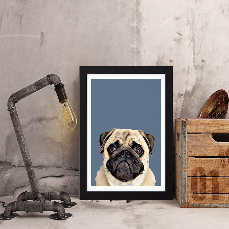 تابلو مدل مینیمال Dog کدS2930-b