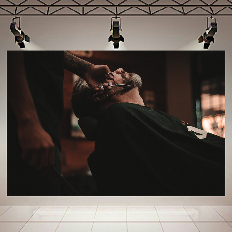 پوستر طرح آرایشگاه مردانه کد AR18630