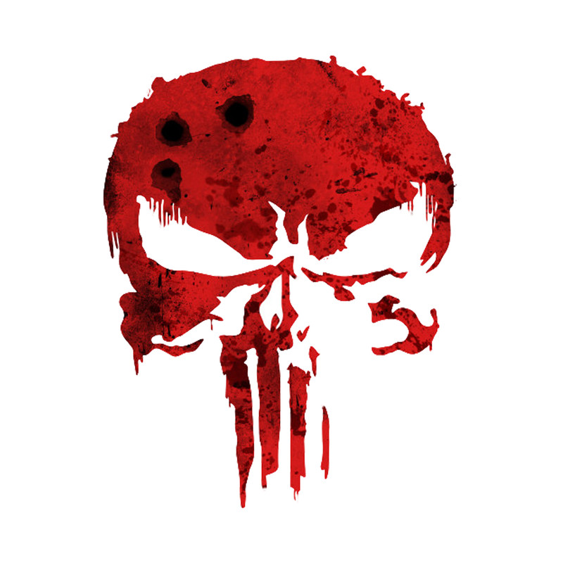 استیکر لپ تاپ طرح Punisher Marvel کد STL1012