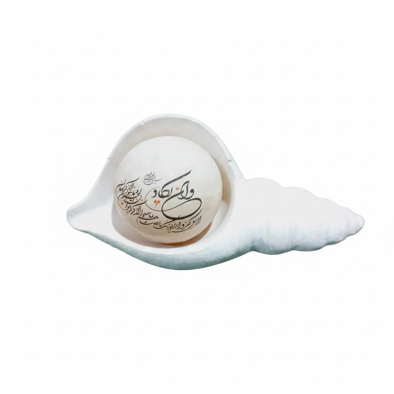 سنگ نمک دکوری مدل گوی و صدف کد 05