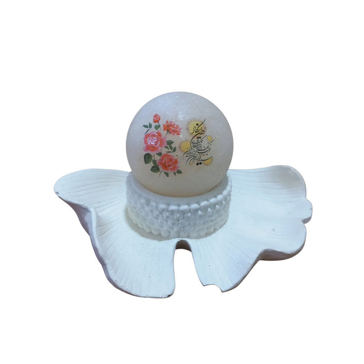 سنگ نمک دکوری مدل گوی و پایه کد B05