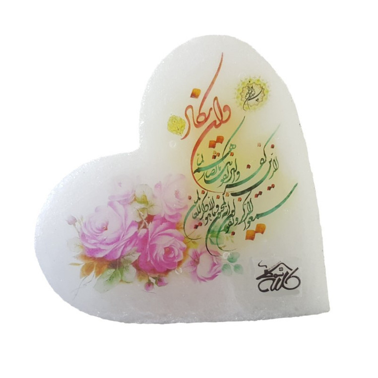 سنگ نمک دکوری طرح قلب کد 2