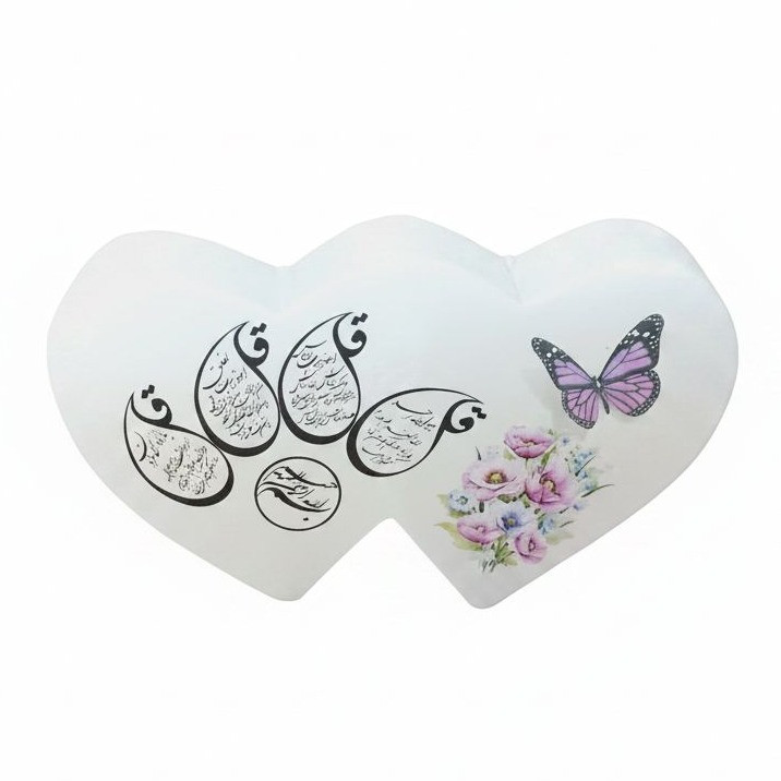 سنگ نمک دکوری مدل دوقلبی کد 19