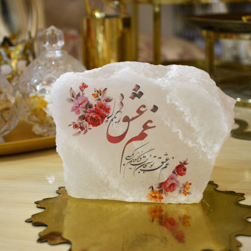 سنگ نمک دکوری مدل عشق تو