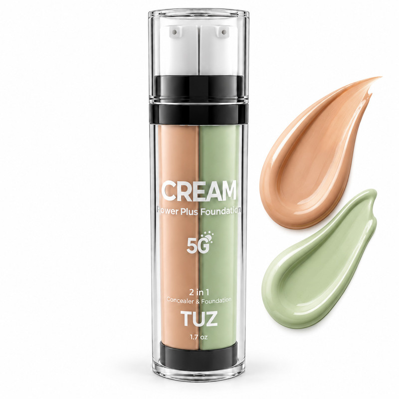 کرم پودر مایع SPF15 توز مدل 2in1 شماره 01 مناسب برای انواع پوست حجم 50 میلیلیتر