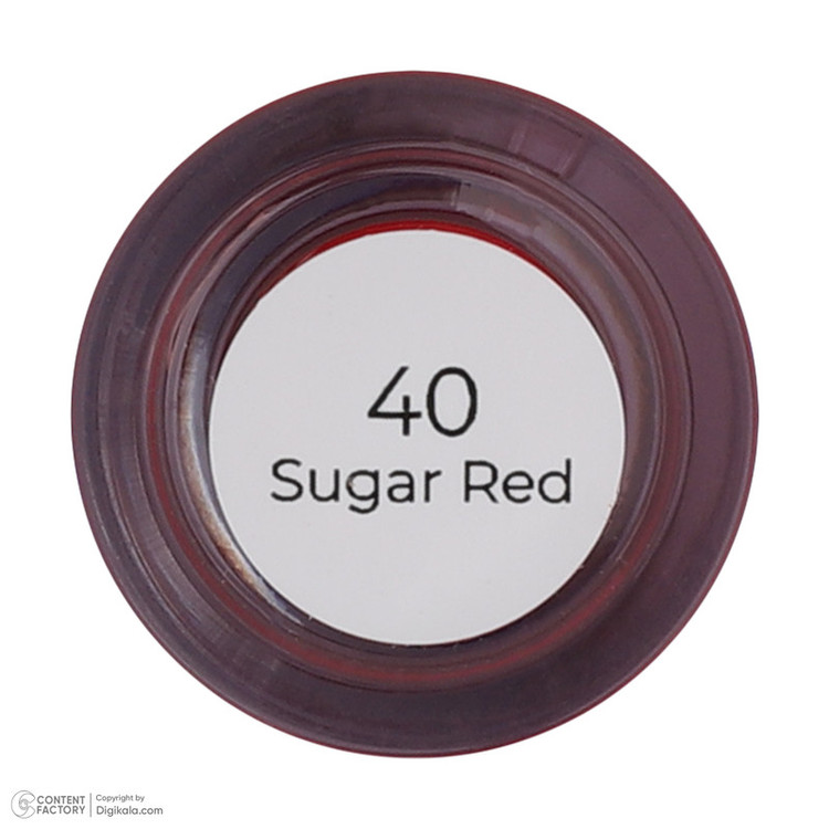 روغن نرمکننده لب نوت مدل sugar red 40، براشدار، مایع، مرطوبکننده، با ویتامینهای تقویتی