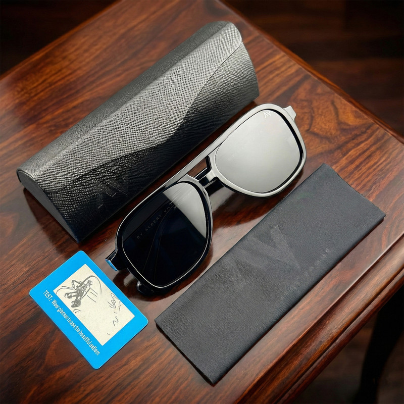 عینک آفتابی خلبانی (Aviator) آلبرت وگ مدل S31117C1 Acetate Avantgarde Visionary