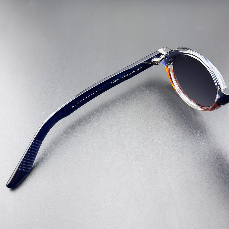 عینک آفتابی گرد آلبرت وگ مدل S31108C4 Acetate Avantgarde Visionary
