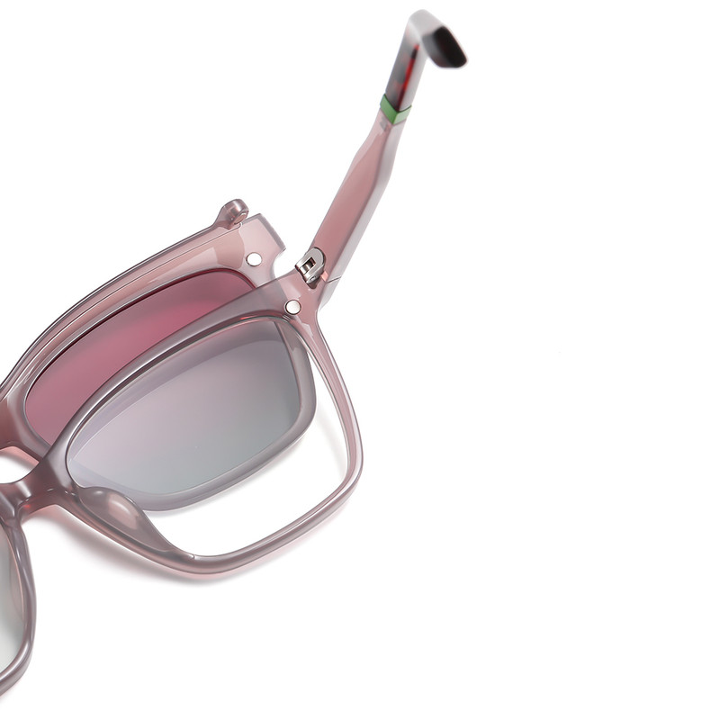 فریم عینک طبی آلبرت وگ مدل CG7704C743-P199 Polarized Double Switch به همراه کاور آفتابی