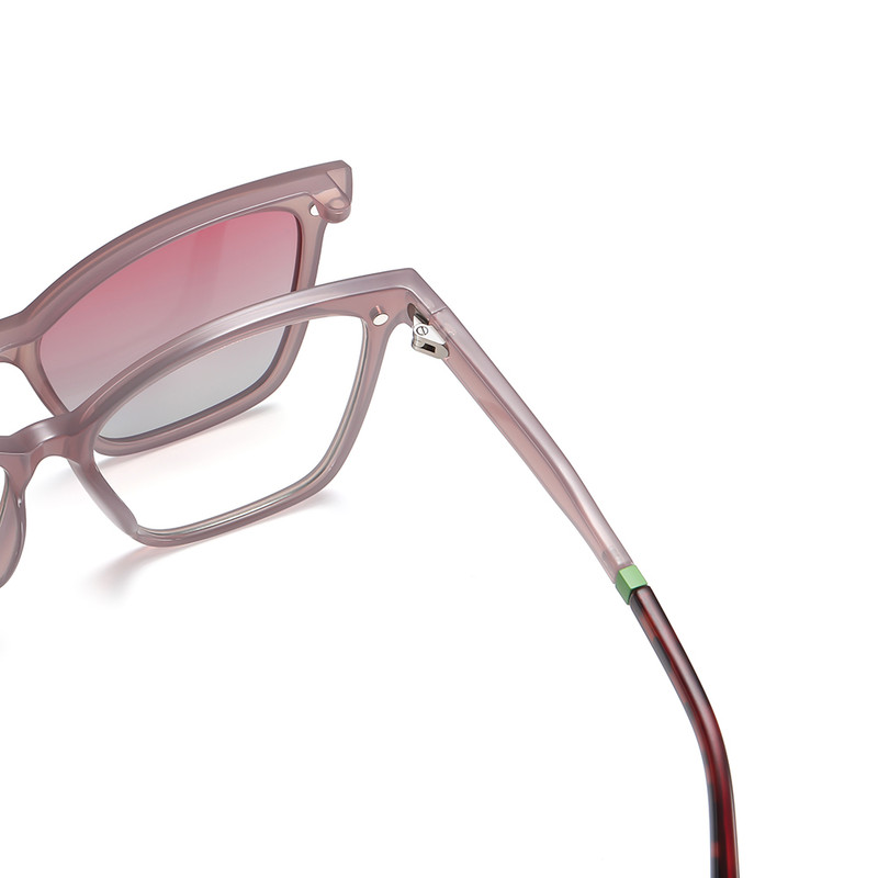 فریم عینک طبی آلبرت وگ مدل CG7704C743-P199 Polarized Double Switch به همراه کاور آفتابی