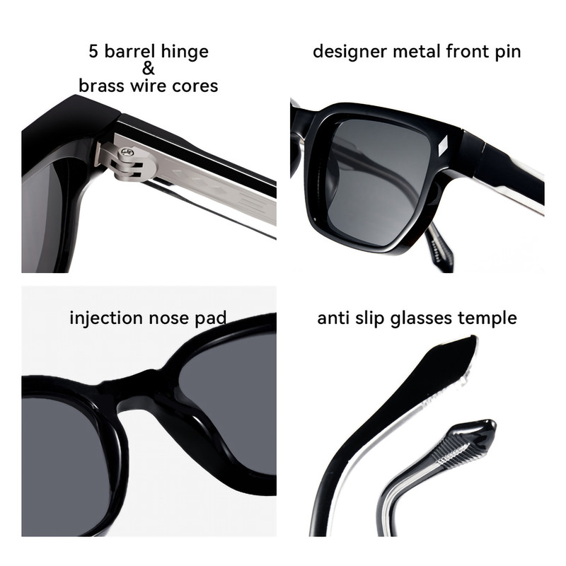 عینک آفتابی ویفرر (Wayfarer) آلبرت وگ مدل SZ8107 Obsidian