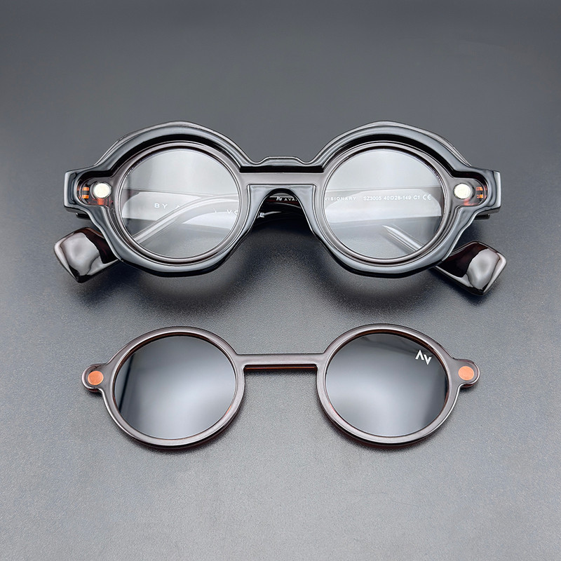 فریم عینک طبی آلبرت وگ مدل SZ3005 C1 Polarized Double Switch به همراه کاور آفتابی