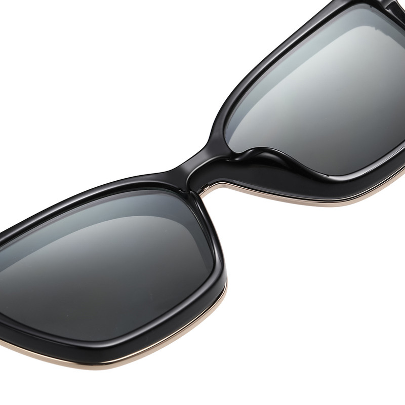 فریم عینک طبی آلبرت وگ مدل CG7802C01-P109 Polarized Double Switch به همراه کاور آفتابی