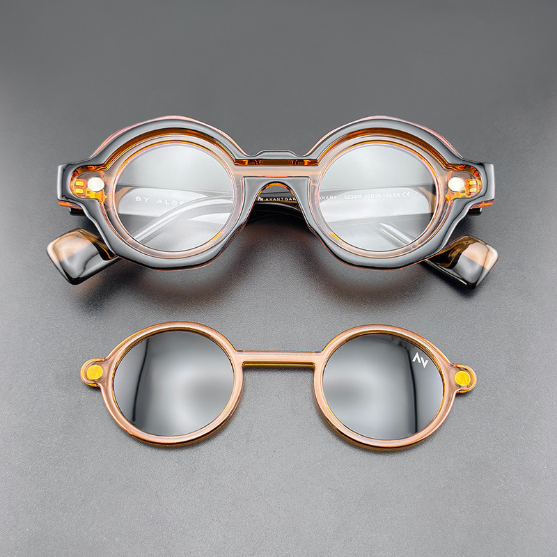 فریم عینک طبی آلبرت وگ مدل SZ3005 C6 Polarized Double Switch به همراه کاور آفتابی