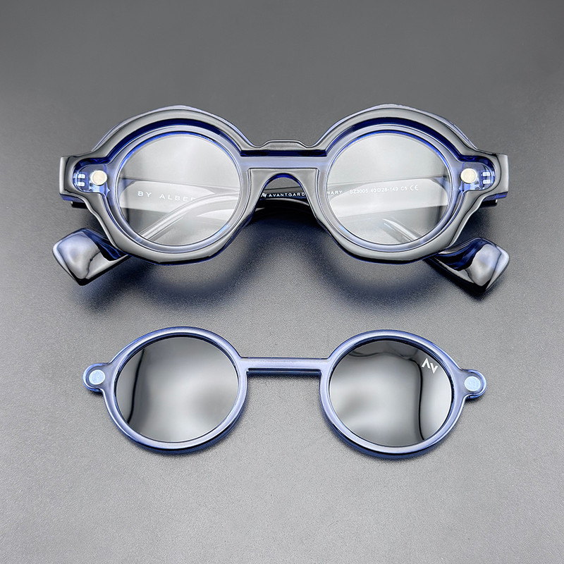 فریم عینک طبی آلبرت وگ مدل SZ3005 C5 Polarized Double Switch به همراه کاور آفتابی