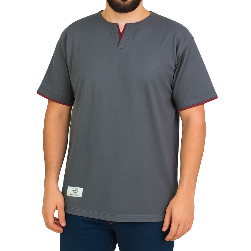 تیشرت آستین کوتاه مردانه مدل نخ پنبه کد A1091-LB