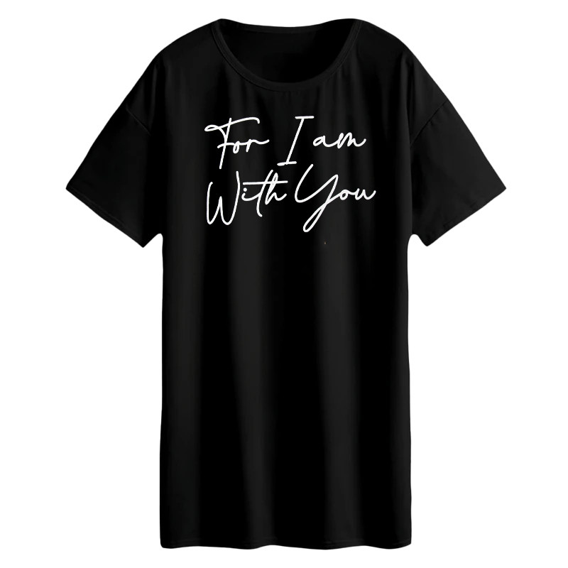 تیشرت لانگ آستین کوتاه زنانه مدل FOR I AM کد A1084-R