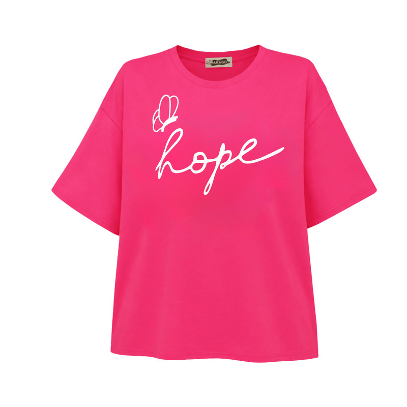 تیشرت لانگ آستین کوتاه زنانه مدل hope کد A1083-N