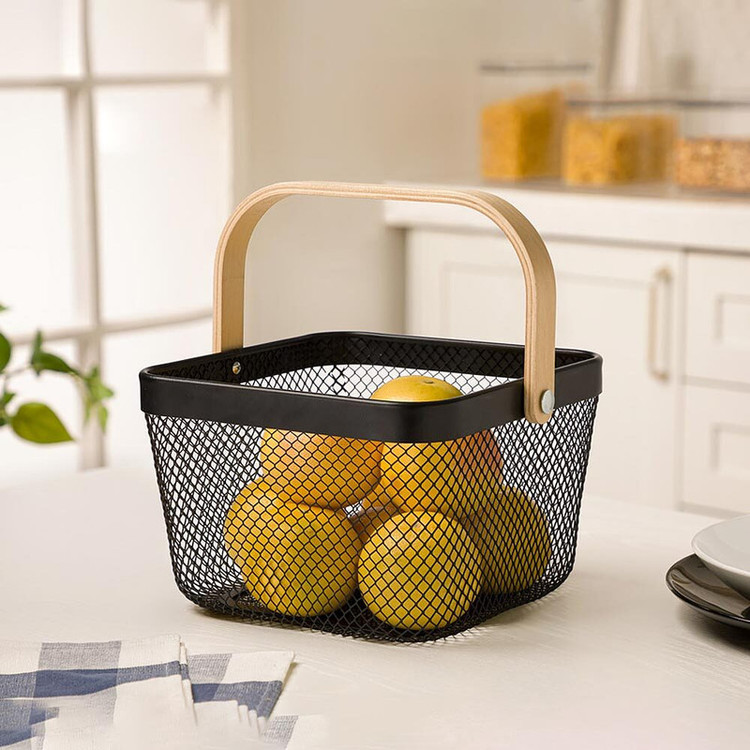 سبد میوه مدل مربع دسته دار کد DH2321
