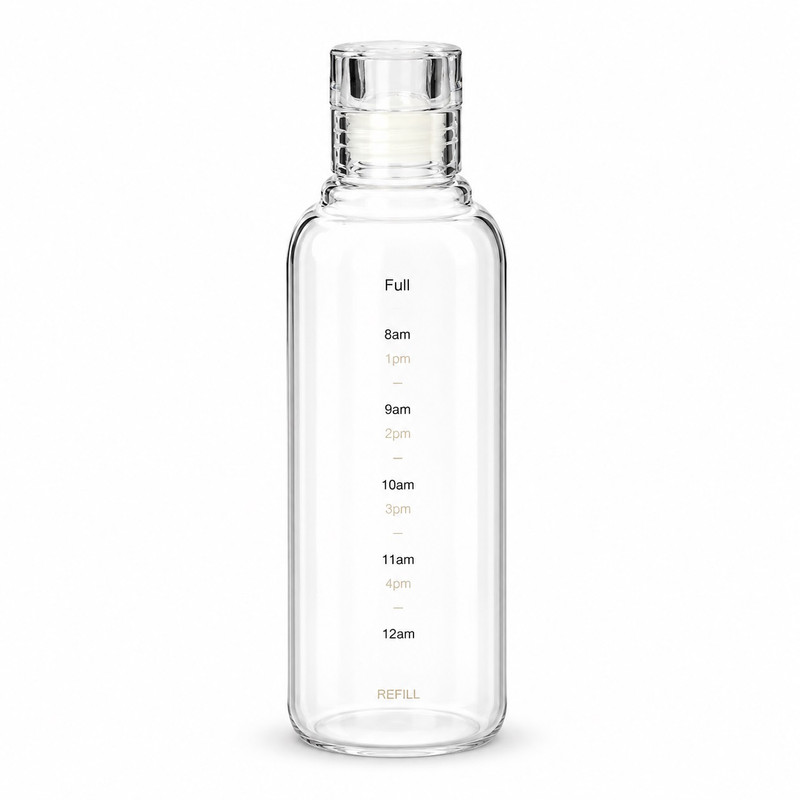 بطری آب مدل تایمر دار گنجایش 0.5 لیتر