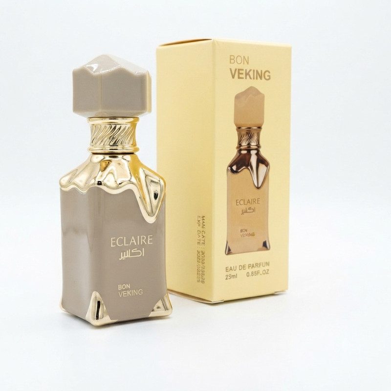 عطر جیبی زنانه وکینگ مدل اکلایر با رایحه گرم و شیرین حجم ۲۵ میلی لیتر