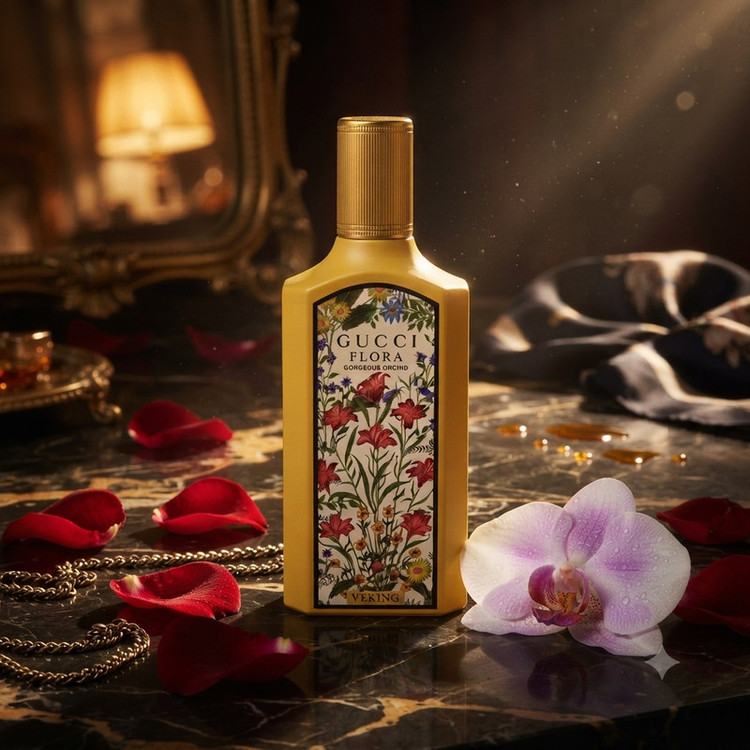 ادوپرفیوم زنانه وکینگ مدل Flora Gorgeous Orchid با رایحه معتدل حجم 100 میلیلیتر